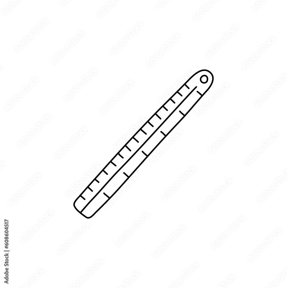 doodle icon. ruler. vector illustration doodle icon. ruler. vector illustration