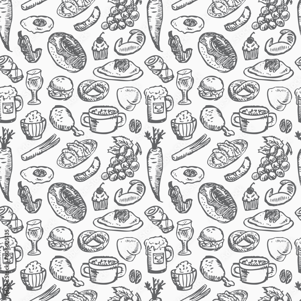seamless food pattern seamless food pattern