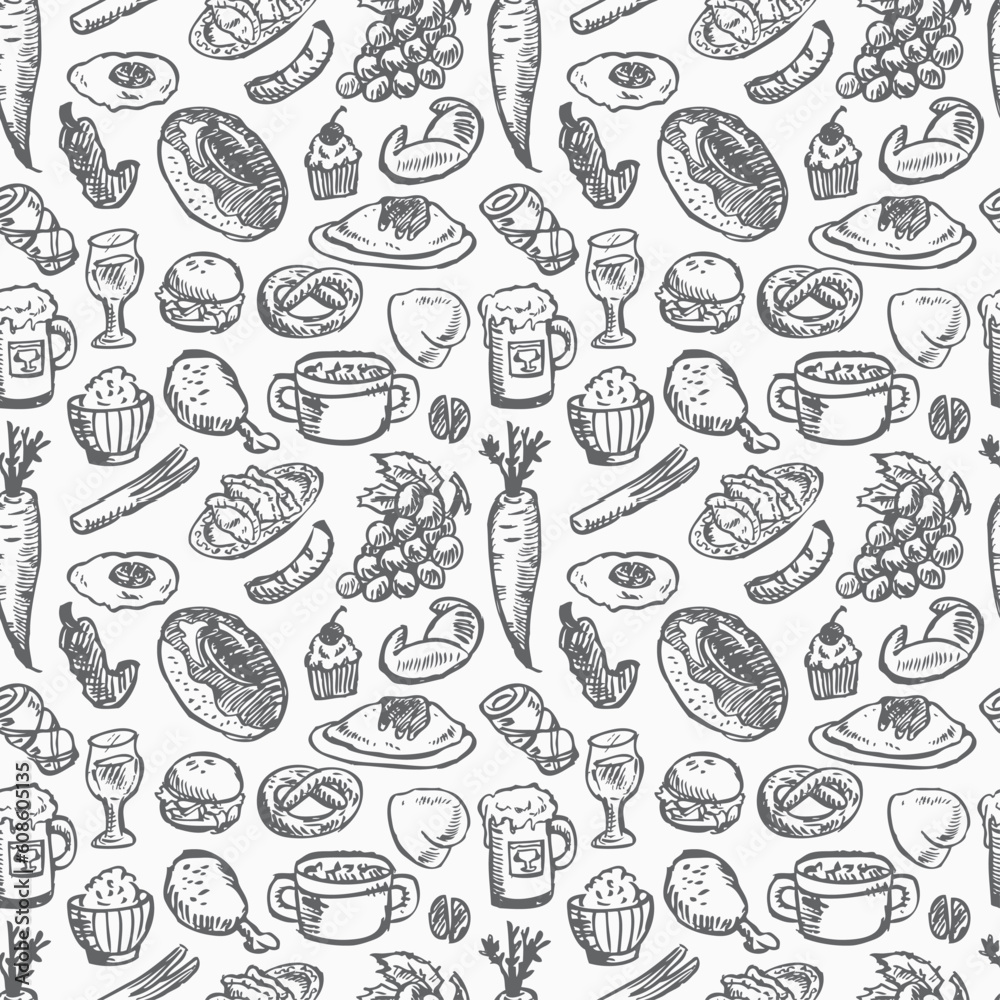 seamless food pattern