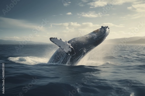 Whale water humpback. Generate Ai © nsit0108