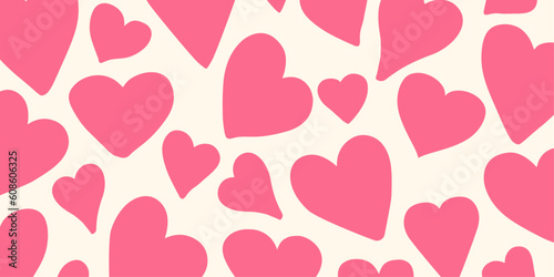 Abstract love shape pattern background