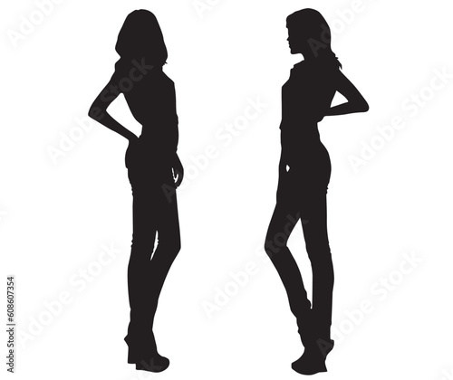 Silhouette fashion girls