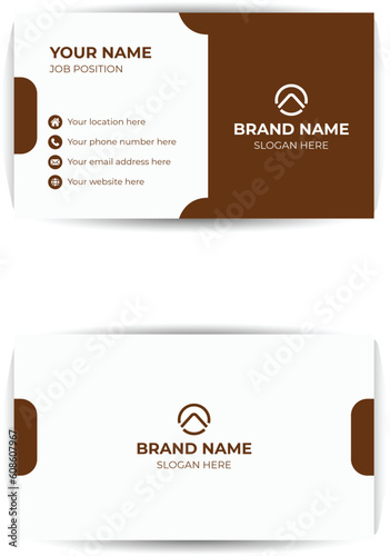 Modern Creative Clean Elegant Colorful Awesome Business Card Design