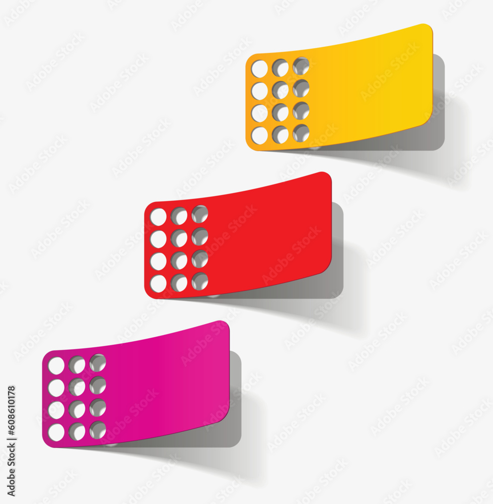 newsletter, realistic design elements newsletter, realistic design elements
