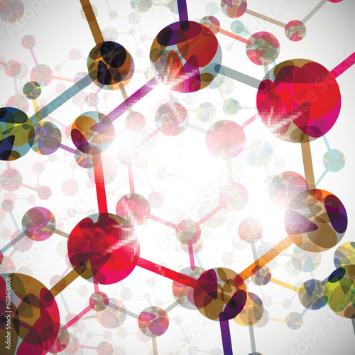 molecular structure, abstract background
