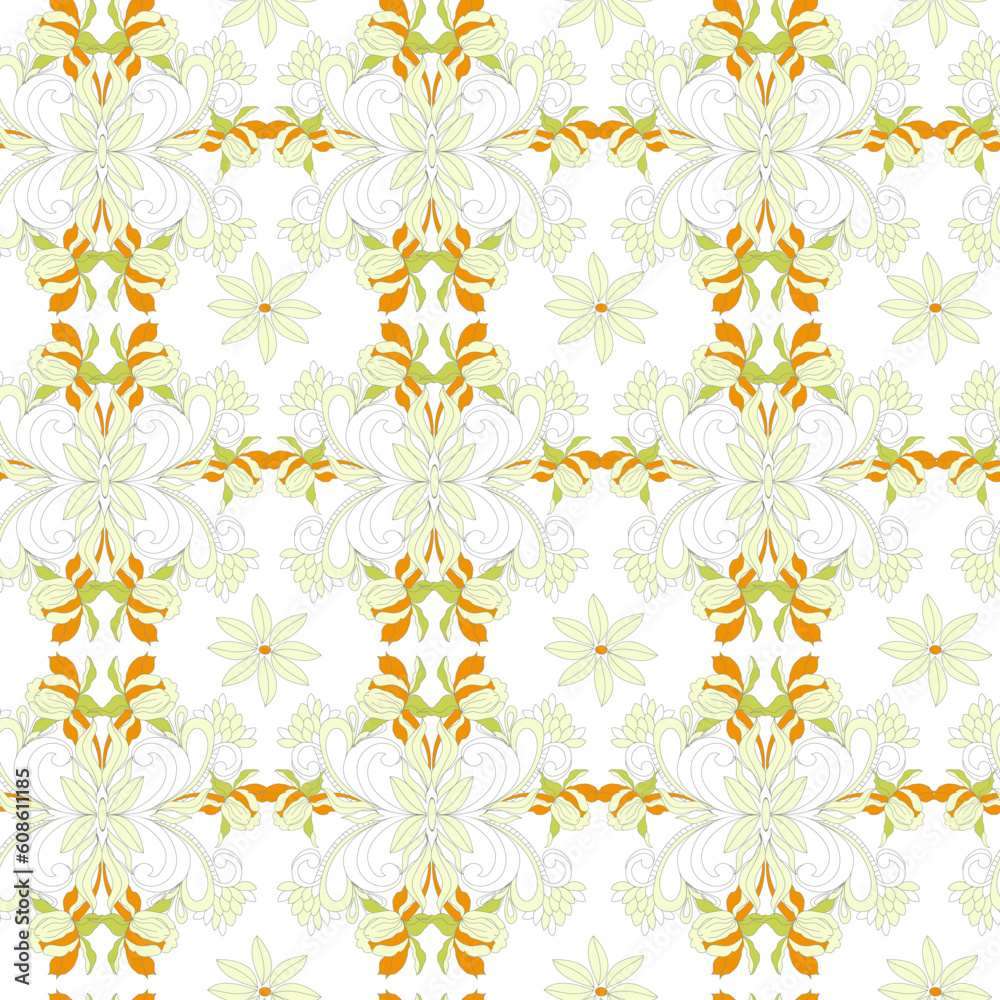 Stylized seamless wallpaper Stylized seamless wallpaper