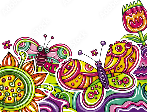 Abstract floral background with space for your text