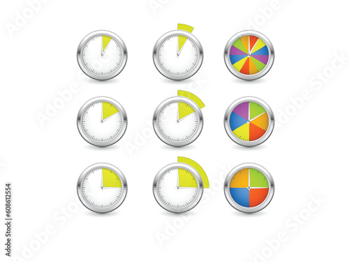 Set of timers with different time interval
