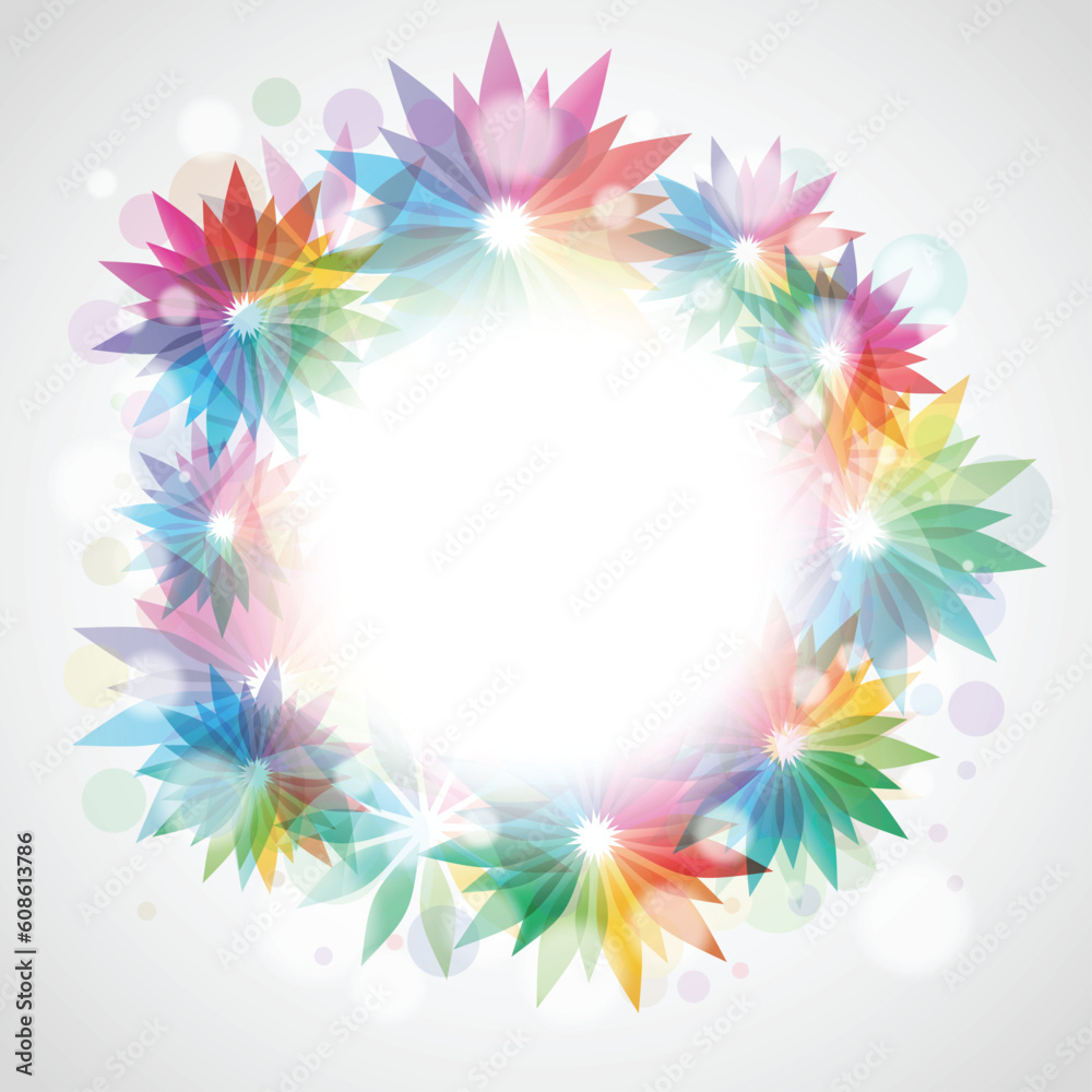 Obraz premium Decorative floral background with space for text