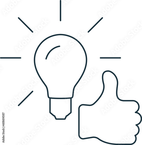 Good idea icon. Monochrome simple sign from idea collection. Good idea icon for logo, templates, web design and infographics.