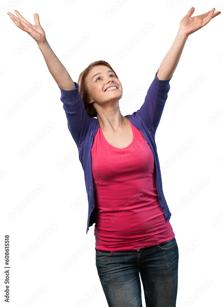Portrait of a Woman with Arms Open Portrait of a Woman with Arms Open
