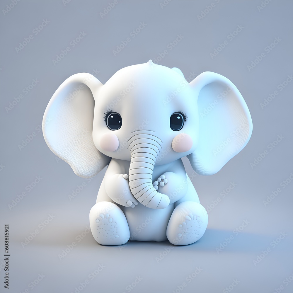 elephant toy isolated on white elephant toy isolated on white