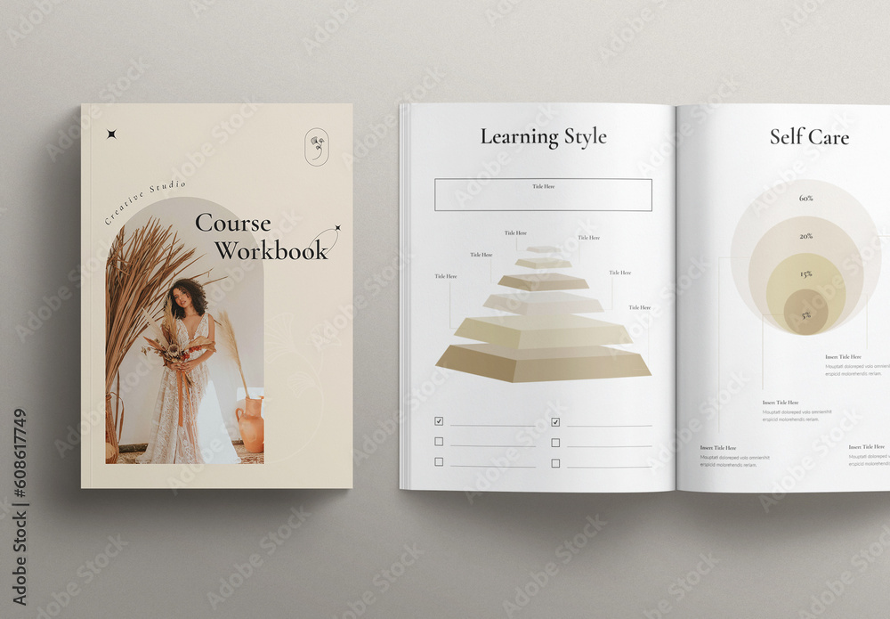 Workbook Layout Design Stock Template | Adobe Stock