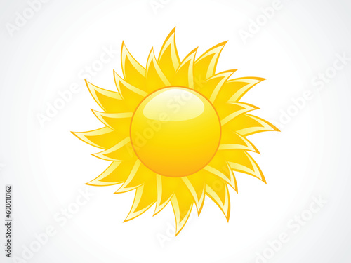 abstract sun icon vector illustration