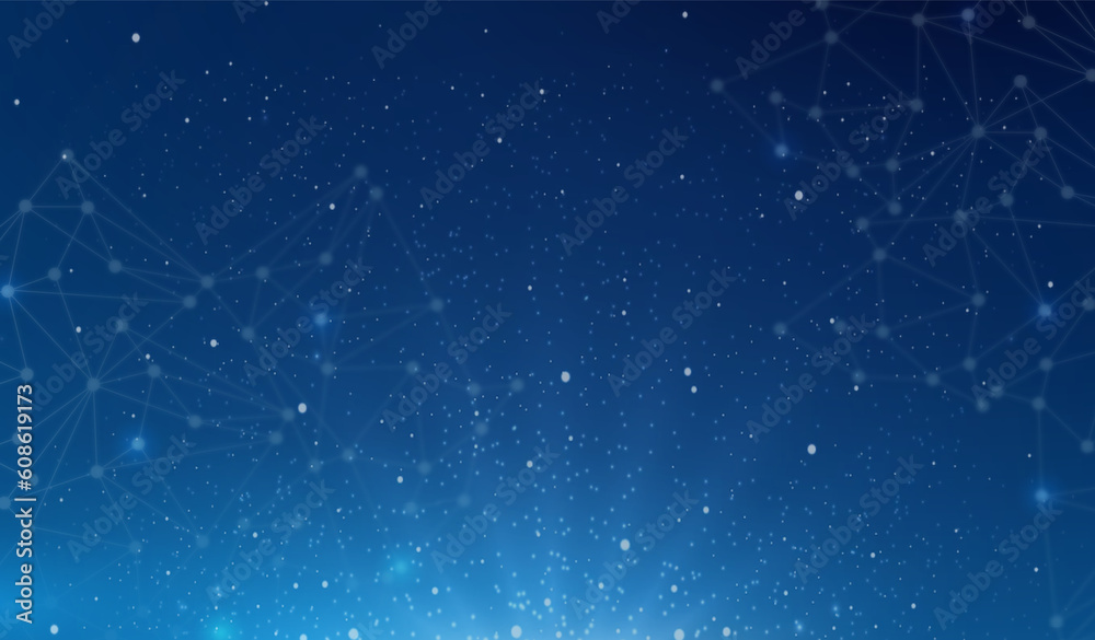 Naklejka premium Abstract Technology Network particle Background