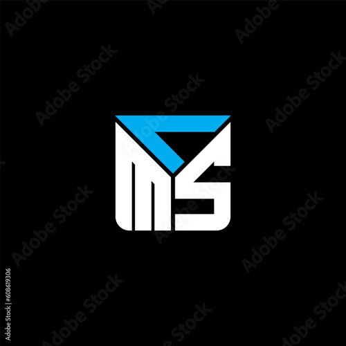 CMS letter logo abstract creative design. CMS unique design	