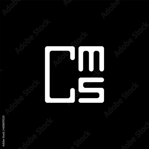 CMS letter logo abstract creative design. CMS unique design	