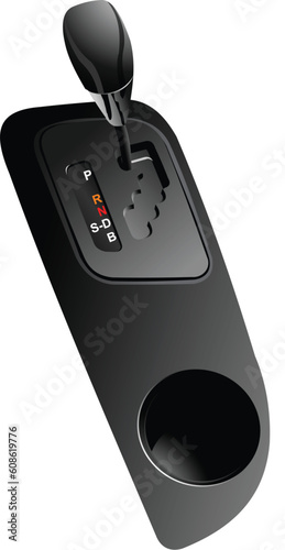 Automat gearshift . Vector illustration