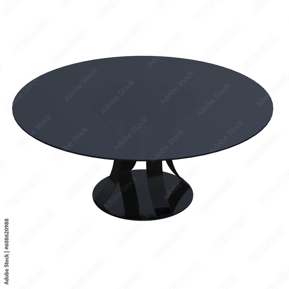 diner table isolated on white background, 3D illustration, cg render diner table isolated on white background, 3D illustration, cg render