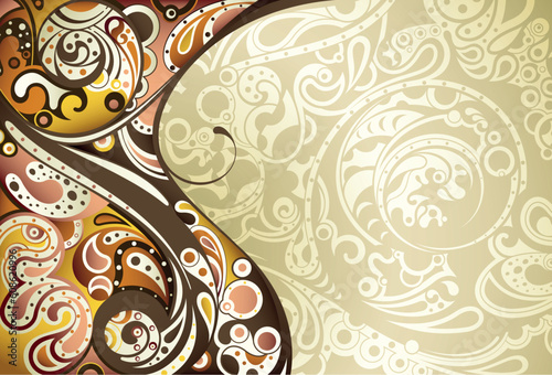 Illustration of abstract curve background.