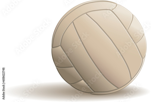 Volley ball on white background vector -  eps8 vector format