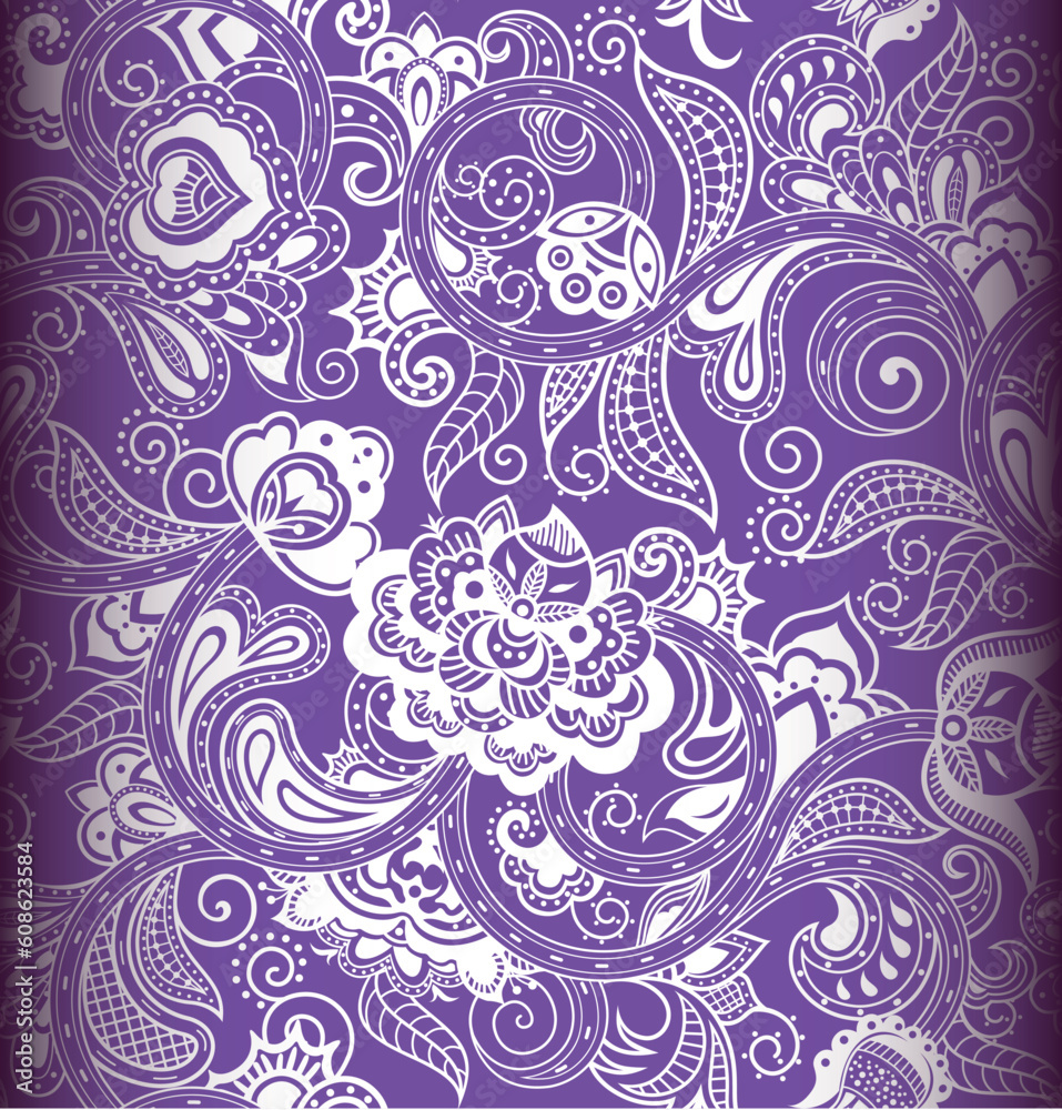Illustration of seamless floral pattern. Illustration of seamless floral pattern.