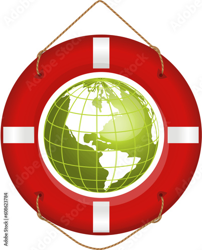 globe and lifesaver Also available as a Vector in Adobe illustrator EPS format, compressed in a zip file. The vector version be scaled to any size without loss of quality.