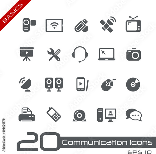Vector icons set for your web or presentation projects.