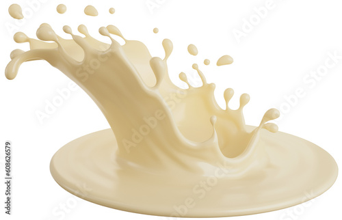 white chocolate milk splash.