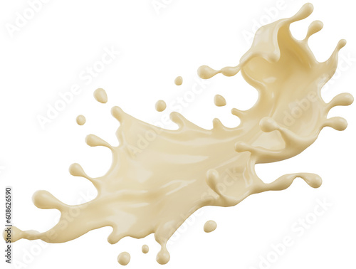 white chocolate milk splash.