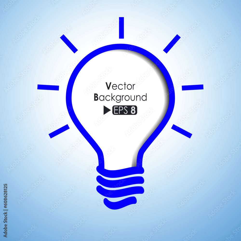 Abstract background with blue ligth bulb - eps8 vector format Abstract background with blue ligth bulb - eps8 vector format