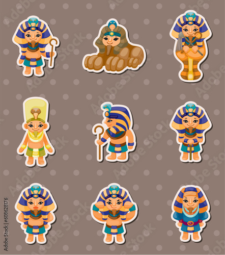 cartoon pharaoh stickers