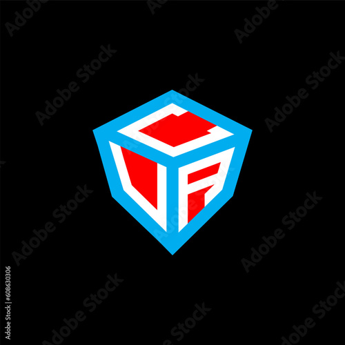CUA letter logo abstract creative design. CUA unique design	