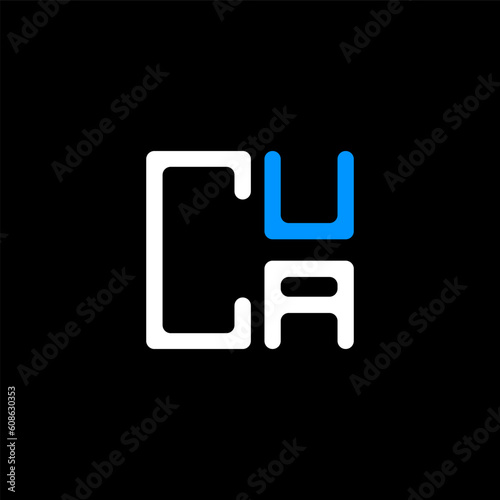 CUA letter logo abstract creative design. CUA unique design	