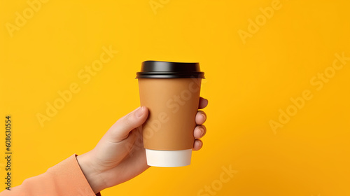View of hand holding coffee cup © Absent Satu