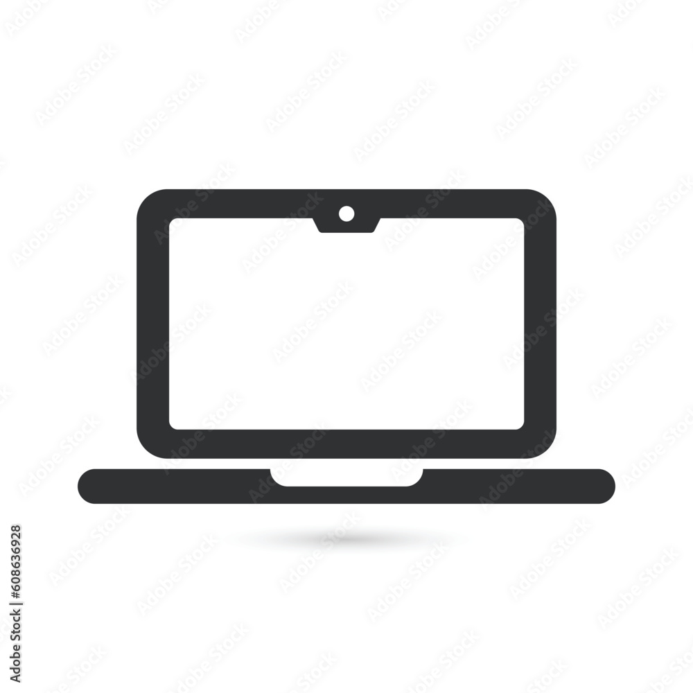 Computer Icon. Computer sign and symbol. Laptop icon flat design vector template Computer Icon. Computer sign and symbol. Laptop icon flat design vector template
