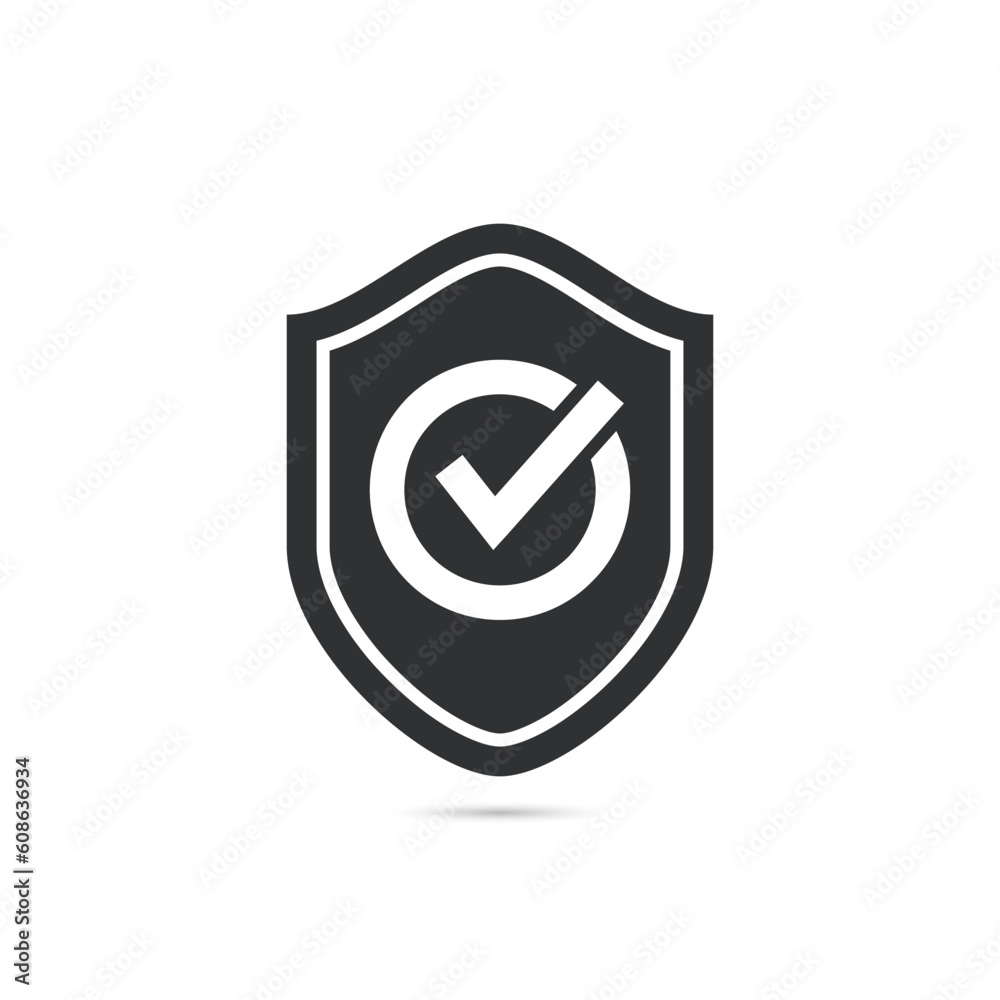 Shield flat icon. shield icon sign symbol Shield flat icon. shield icon sign symbol
