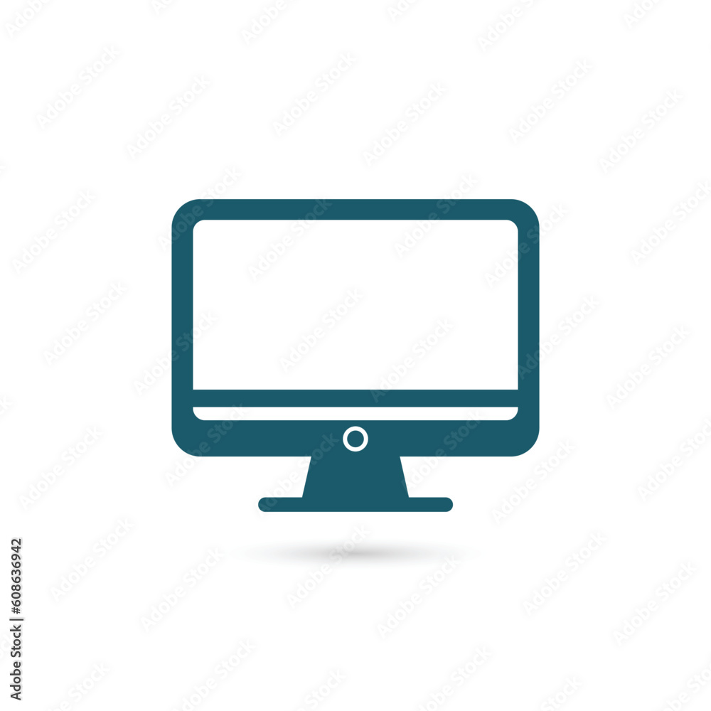 Computer Icon. Computer sign and symbol. Laptop icon flat design vector template Computer Icon. Computer sign and symbol. Laptop icon flat design vector template