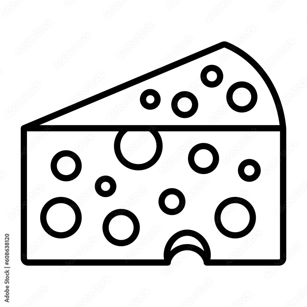 Yellow Colby Slice vector line icon design, Bakery and Breadsmith symbol, Cuisine Maestro sign, food connoisseur stock illustration, cottage cheese concept Yellow Colby Slice vector line icon design, Bakery and Breadsmith symbol, Cuisine Maestro sign, food connoisseur stock illustration, cottage cheese concept