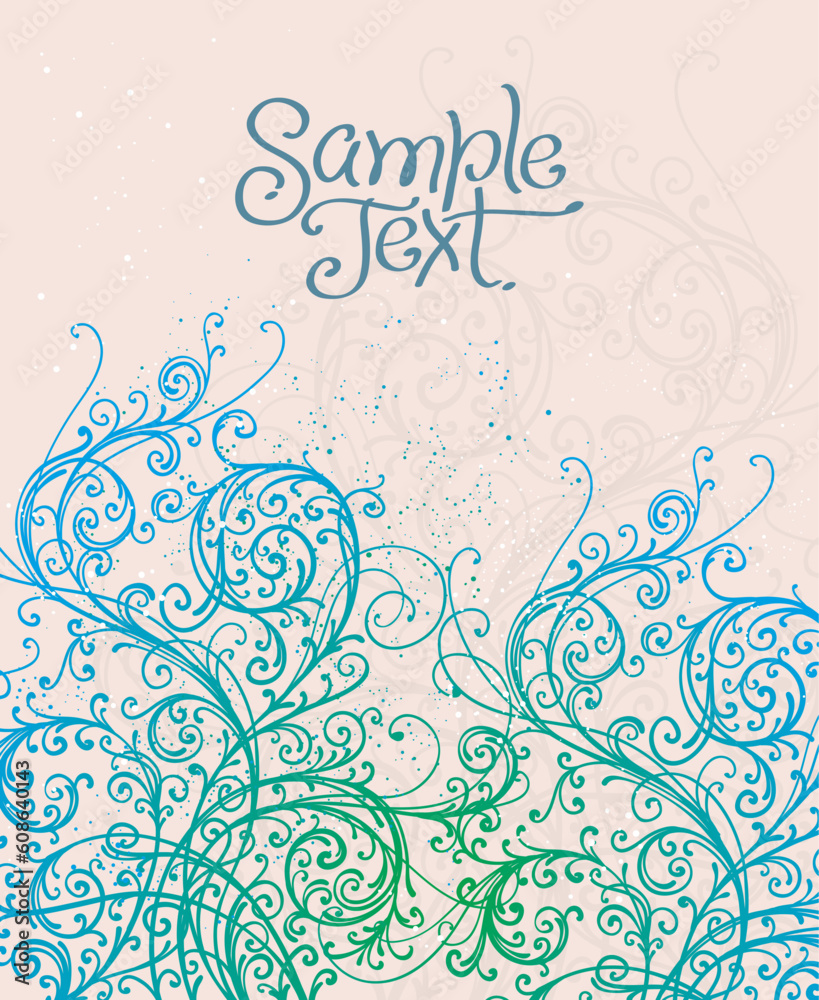 vector ornament In floral style vector ornament In floral style