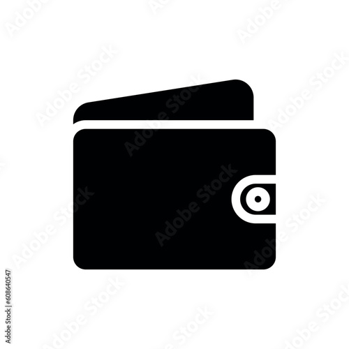 wallet sign symbol glyph vector icon
