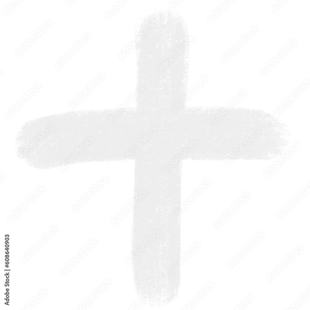 Symbol Plus Sign Chalk Font School Kids Drawing Brush Handwriting Symbol Plus Sign Chalk Font School Kids Drawing Brush Handwriting