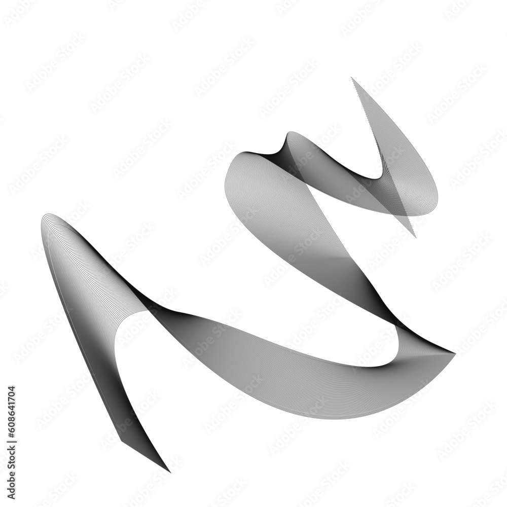 Fototapeta premium Abstract Wave Line Element