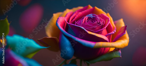 colorful rose