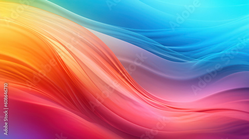 A beautiful rainbow abstract gradient  light and optimistic pastel colors. AI generated. Abstract colorful wave wallpaper..