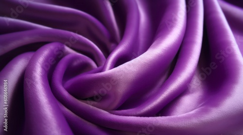 Violet silk background. Generative AI.