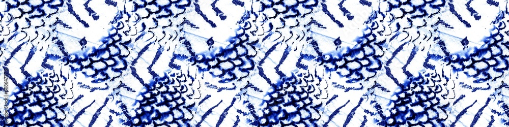 Fototapeta premium Seamless Leo. Black Zebra Texture. Aqua Seamless Jungle. Realistic Leopard Print. Sky Watercolor Paint Textured. Textile Print Design. Turquoise Skin Jaguar.