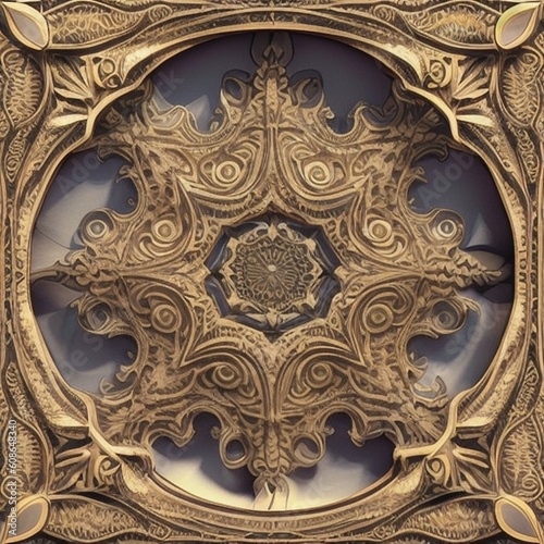 background with gold ornament