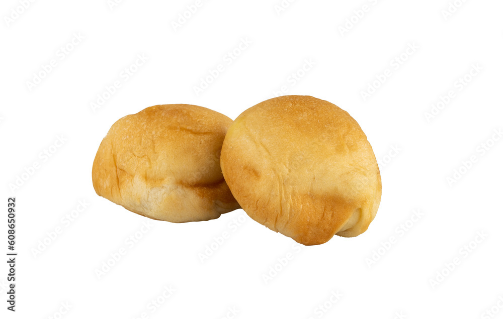 Two tasty bread isolated element