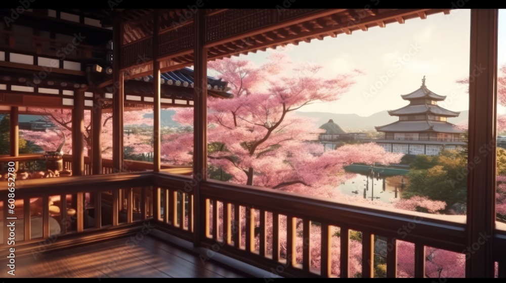 Fototapeta premium Beautiful Japan Style View